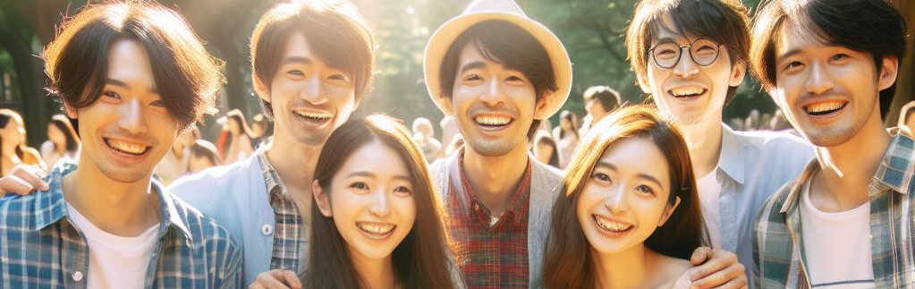 若くて活発で健康な大学生たち